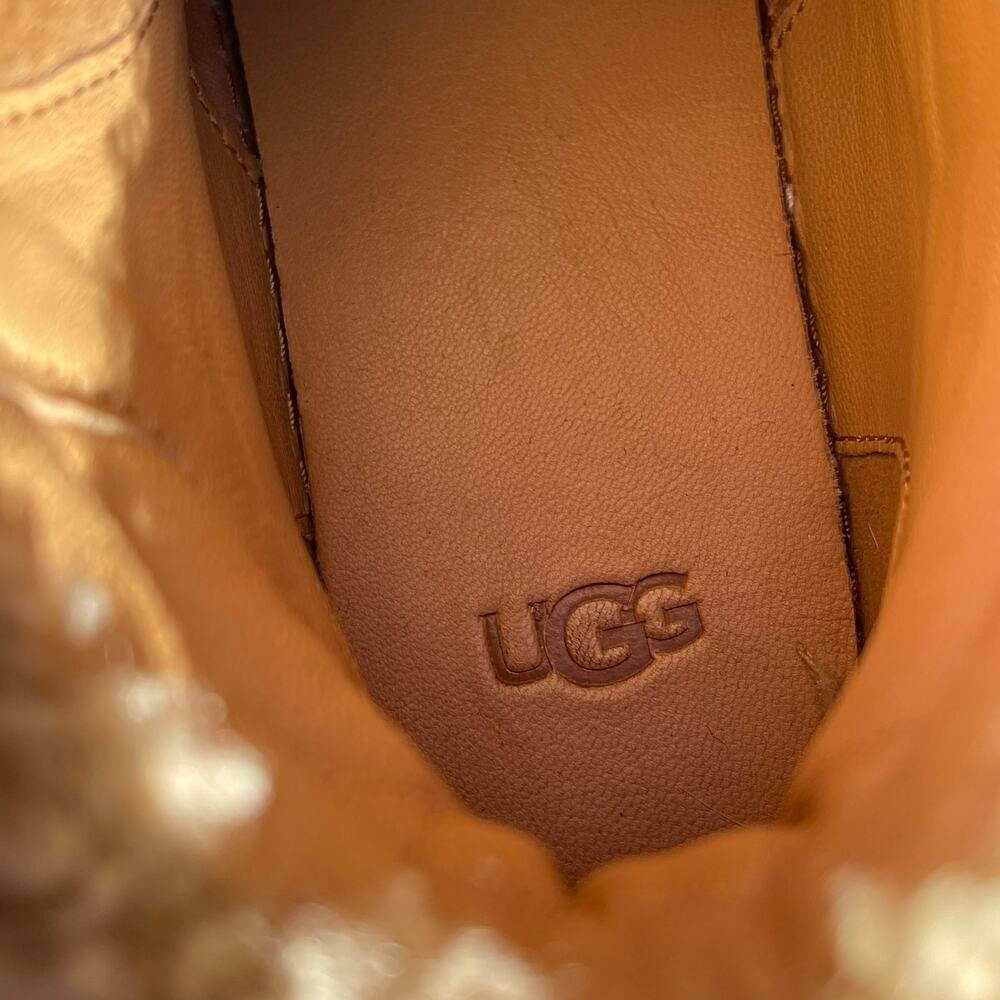UGG Alameda Women’s Leather Mid Zipper Sneaker Boot Chestnut size 6 - Picture 9 of 9